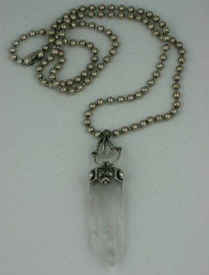 MWLC Rock Crystal Dog Pendant