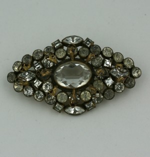 Czech Crystal Brooch 1920’s