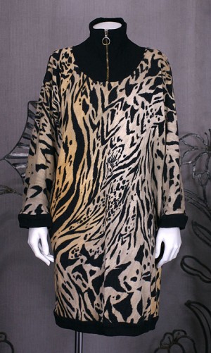 Leonard Jersey Tiger Print Tunic