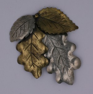 Fabrice Multi Toned Leaf Brooch