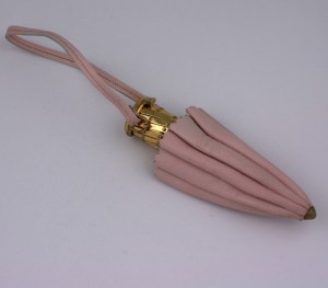 Child’s Pink Leather Umbrella Purse