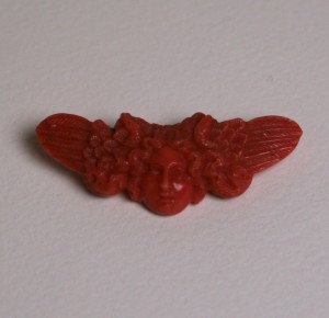 Victorian Coral Medusa Brooch