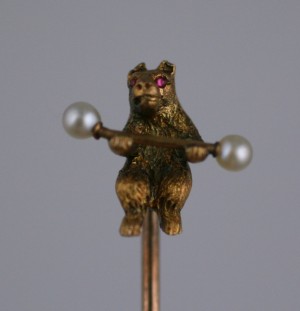 Victorian Circus Bear Stickpin