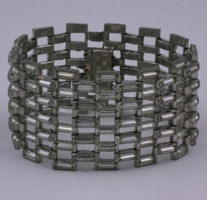 Art Deco Baguette Link Bracelet
