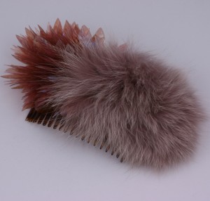 Sequin Leaf and Fox Comb