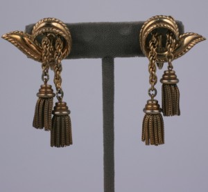 Retro Trifari Tassel Earrings