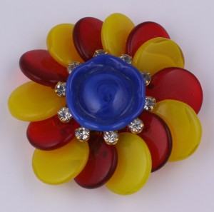 Miriam Haskell Venetian Glass Brooch