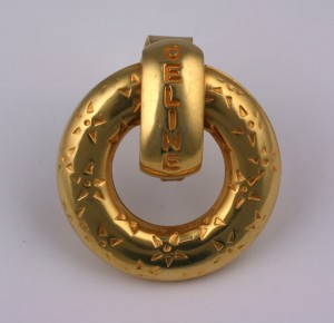 Celine Logo Scarf Clip