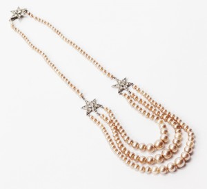 Art Deco Paste Star Necklace