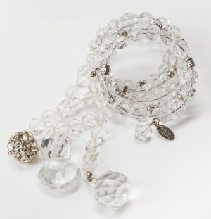 Miriam Haskell Dramatic Crystal Wrap Bracelet