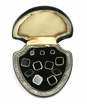 Krementz Onyx Tuxedo Stud Set, Original Box