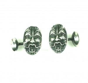 Victorian Sterling Figural Cuff Links