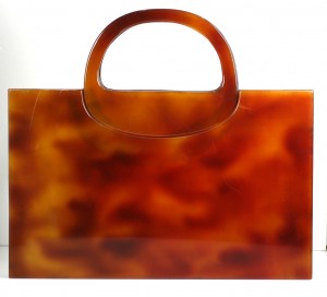 Tortoise Bakelite Attache Case by Tano